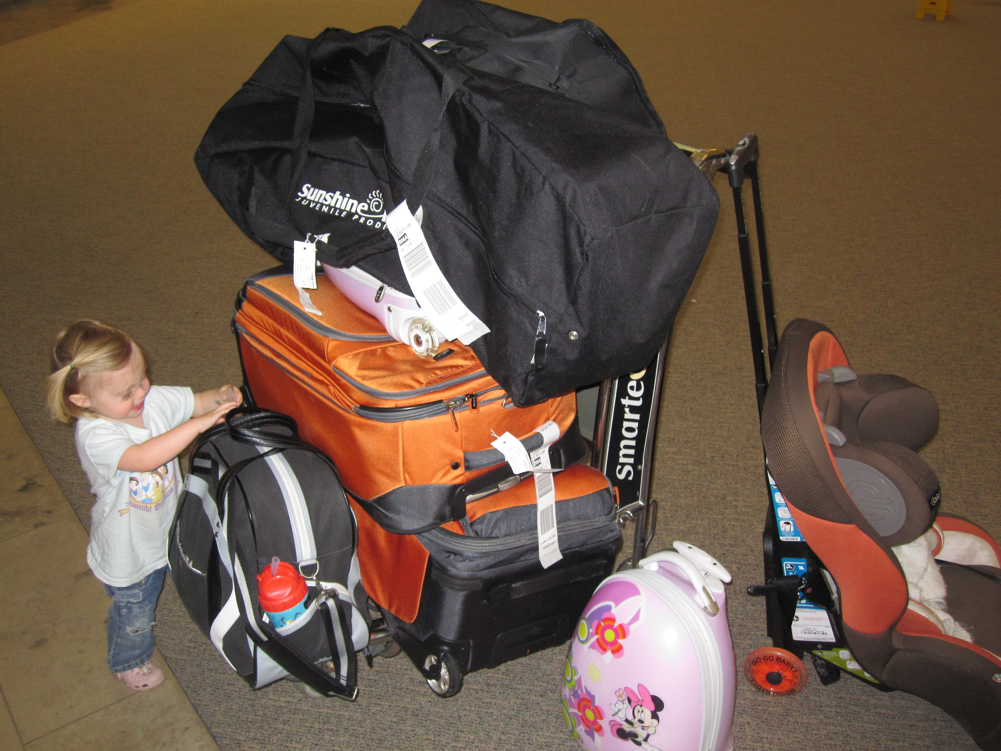 packing stroller for airplane