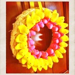 Easter peep wreath how to