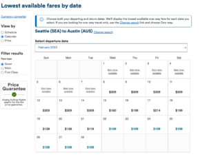 search for airfare february 2023
