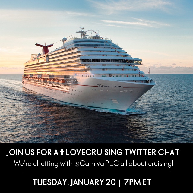 Winter Blues? Let's Cruise! Carnival Cruise #LoveCruising Twitter Chat