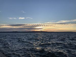 sunset over lake washington
