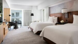 a luxury double room at the four seasons seattle